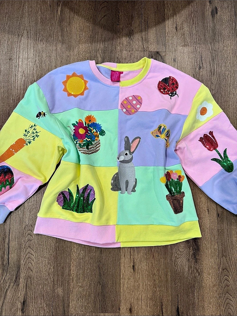 Queen of Sparkles Spring Colorful Sweatshirt